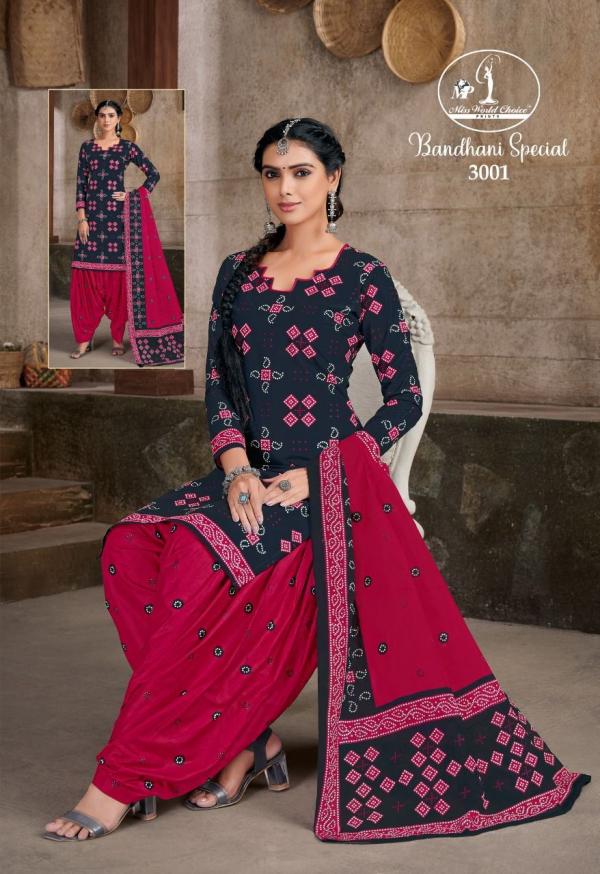 Miss World Bandhani Special Vol-31 Cotton Dress Material